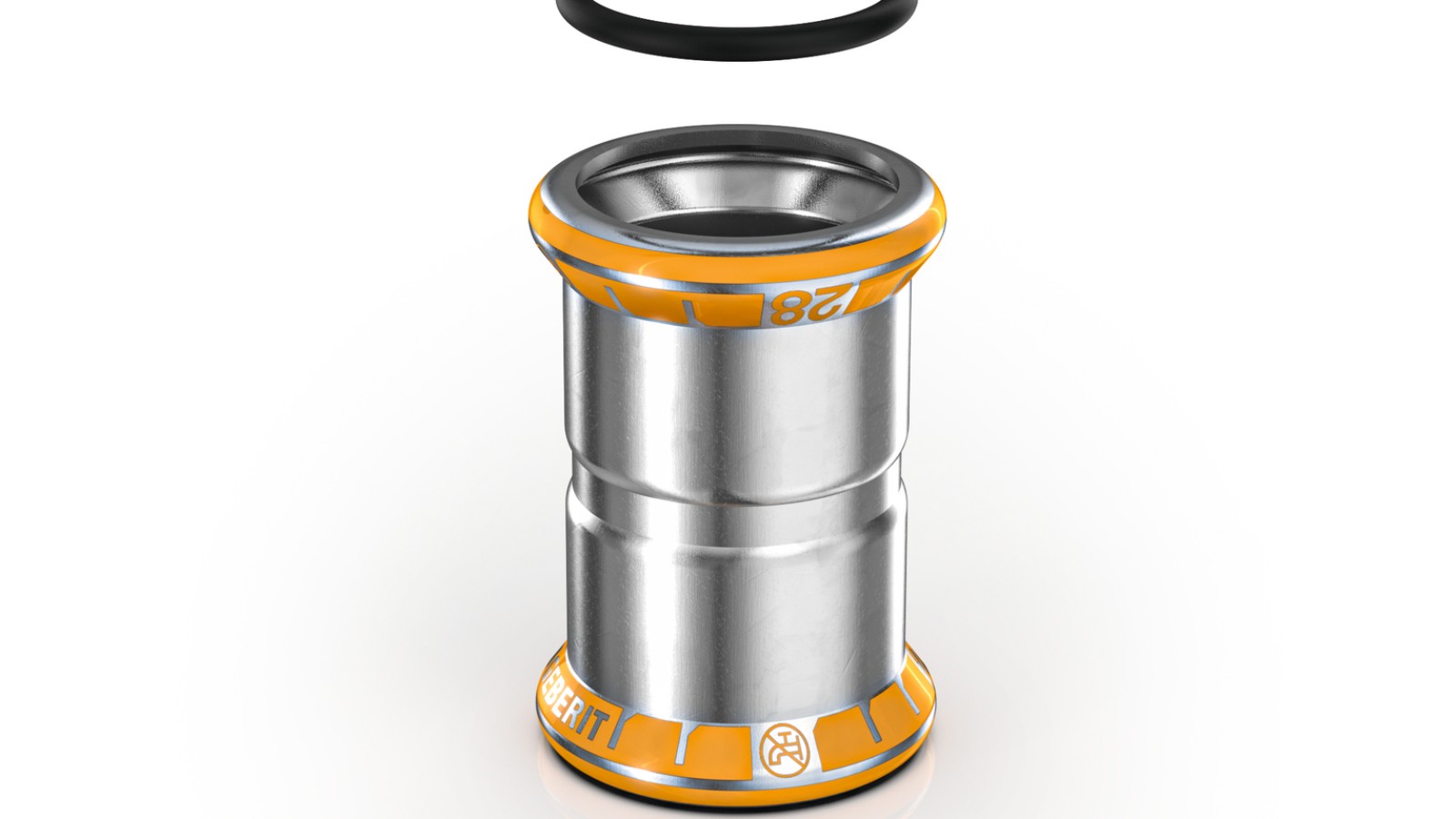 raccords Geberit Mapress Therm avec indicateur de sertissage orange