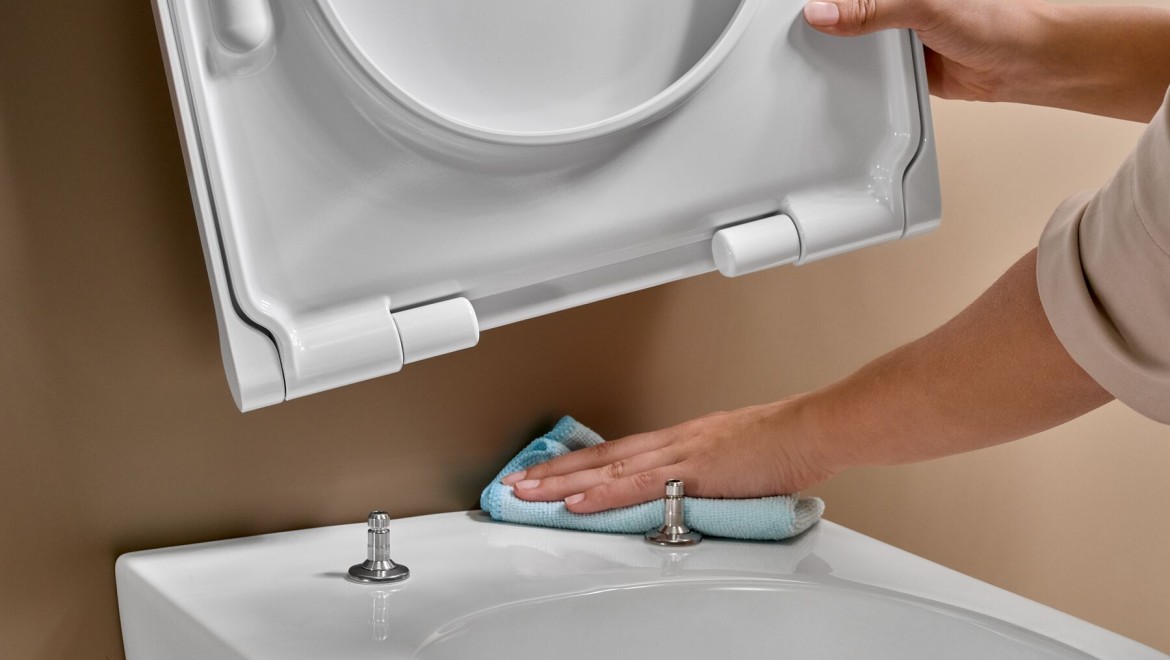 Abattant WC amovible, pour faciliter le nettoyage