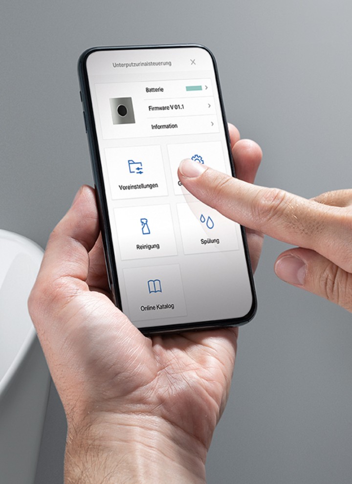 L'application Geberit Control contrôle les installations sanitaires L'application Geberit Control contrôle les installations sanitaires