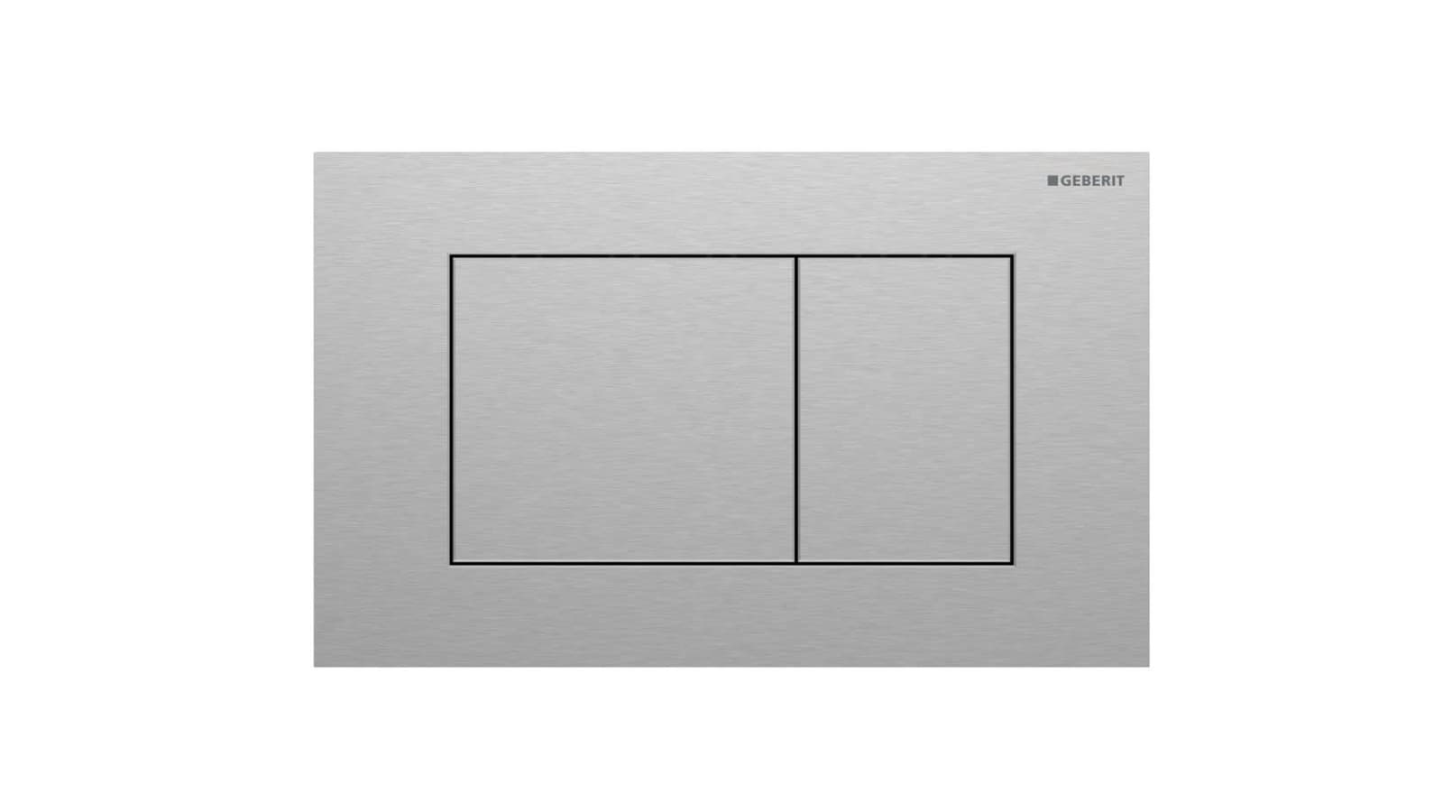 Geberit Sigma40 square, acier inoxydable