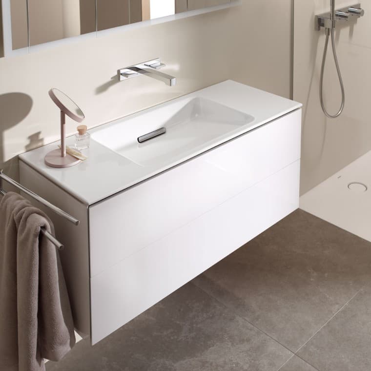 Lavabo mince Geberit ONE avec meuble bas Lavabo mince Geberit ONE avec meuble bas