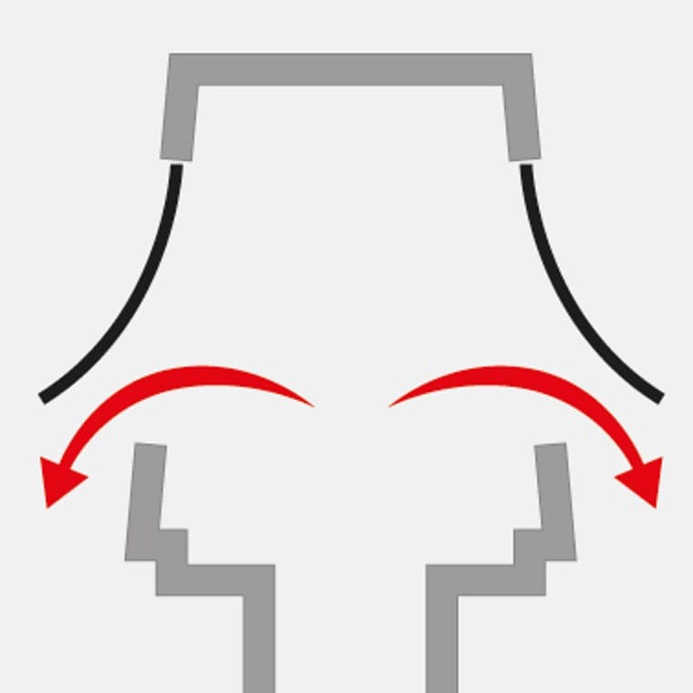 De la même manière, l’ouverture des membranes compense toute élévation de la pression issue de la canalisation. De la même manière, l’ouverture des membranes compense toute élévation de la pression issue de la canalisation.