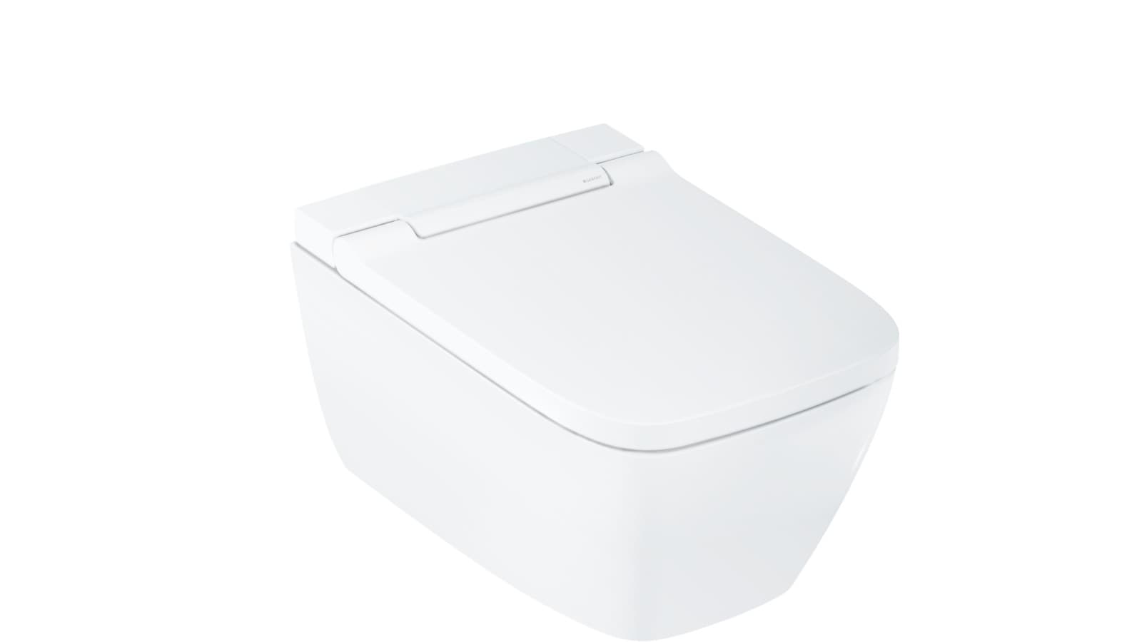 Geberit AquaClean Sela square avec panneau de finition design blanc alpin Geberit AquaClean Sela square avec panneau de finition design blanc alpin
