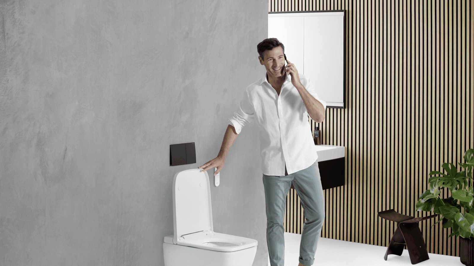 Geberit AquaClean Sela square avec Sigma70 Geberit AquaClean Sela square avec Sigma70