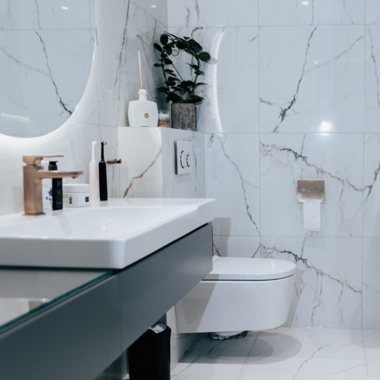 La salle de bains rénovée La salle de bains rénovée