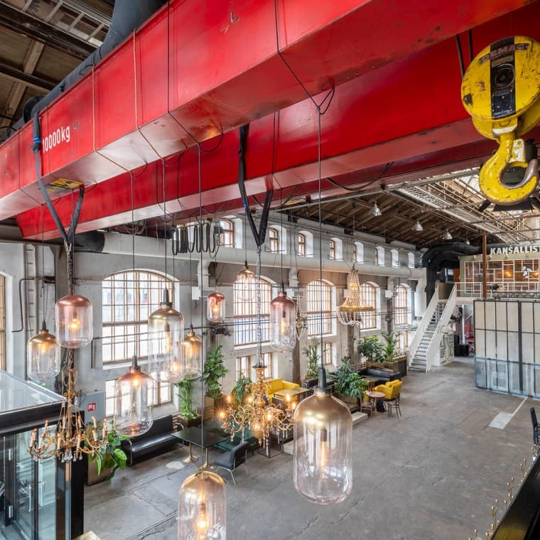 Le caractère industriel des bâtiments a été préservé (© Kansallis Teatteri) Le caractère industriel des bâtiments a été préservé (© Kansallis Teatteri)