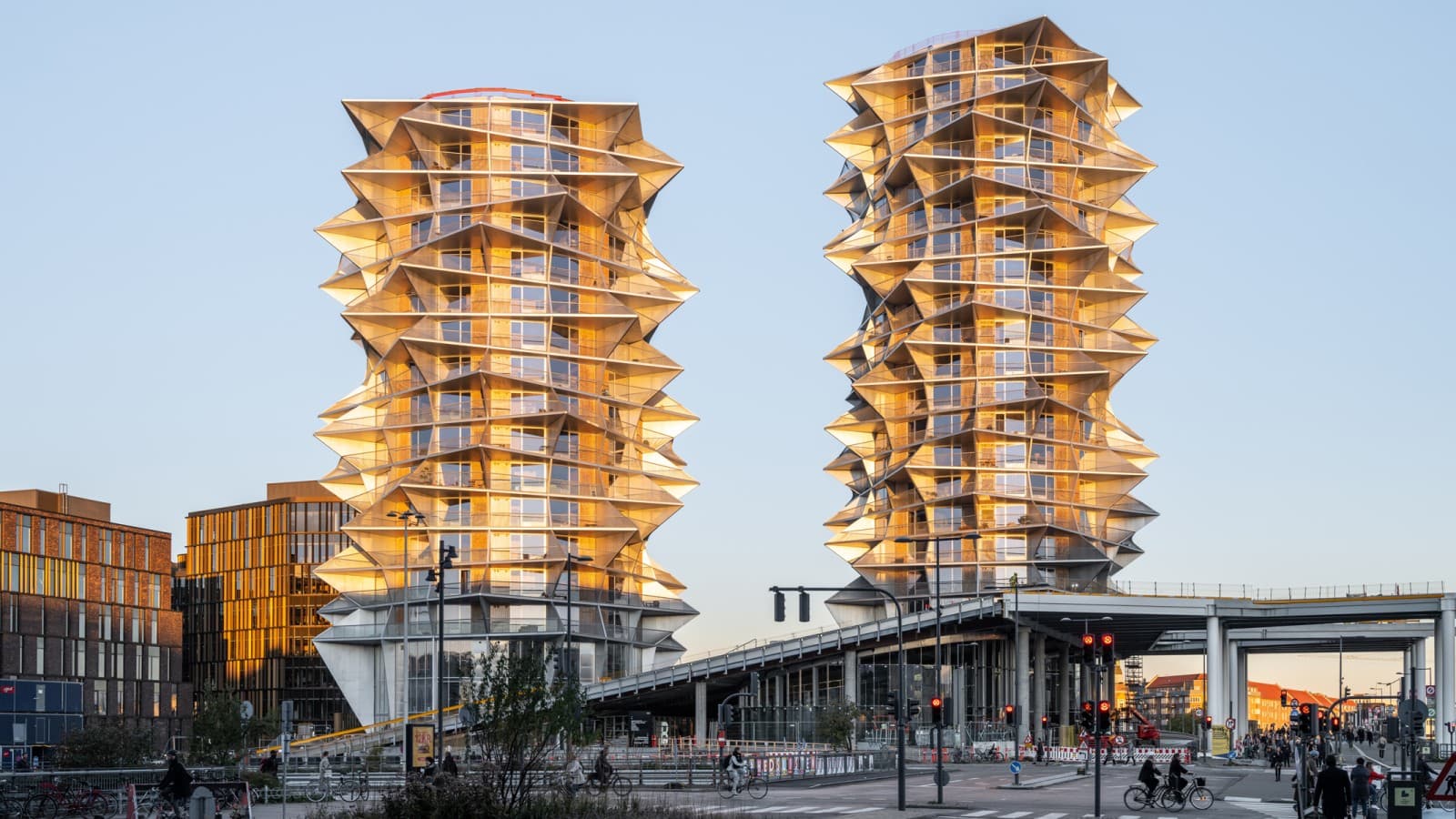 Les Kaktus Towers accueillent 495 micro-appartements sur une surface de 26 100 mètres carrés. (© Rasmus Hjortshøj) Les Kaktus Towers accueillent 495 micro-appartements sur une surface de 26 100 mètres carrés. (© Rasmus Hjortshøj)