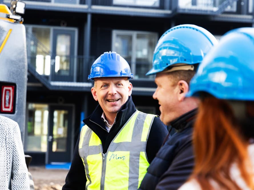 L’ingénieur en environnement et entrepreneur Michel Baars met en pratique la construction modulaire et l’économie circulaire dans le bâtiment (© Fotostudio Gerard-Jan Vlekke/Fotovak BV) L’ingénieur en environnement et entrepreneur Michel Baars met en pratique la construction modulaire et l’économie circulaire dans le bâtiment (© Fotostudio Gerard-Jan Vlekke/Fotovak BV)