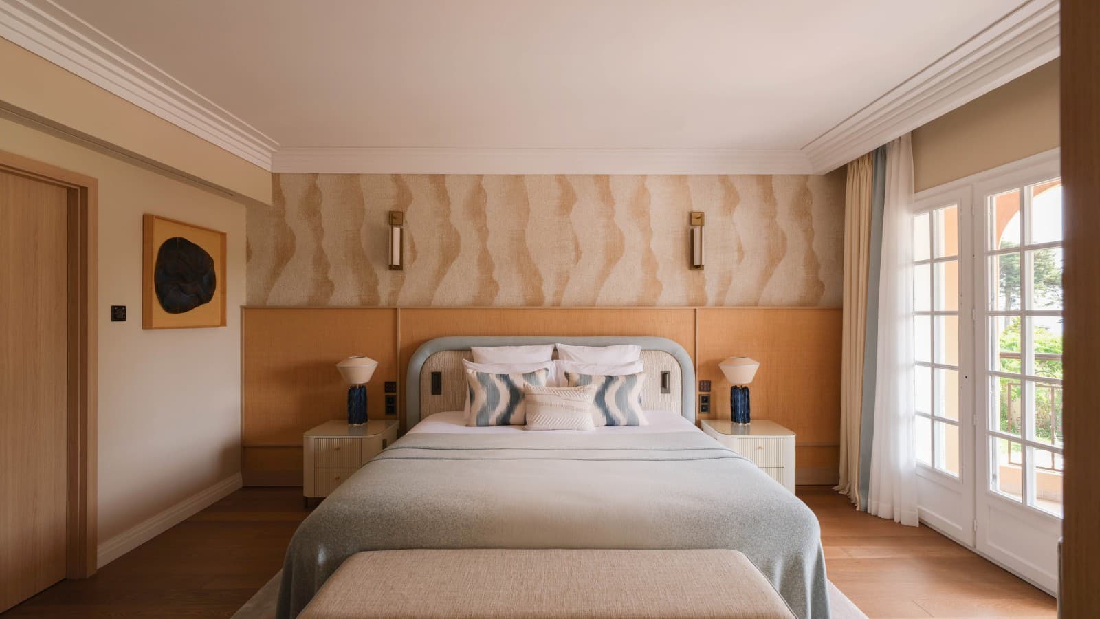 Vue sur l’une des chambres (© Marion Butet Studio) Vue sur l’une des chambres (© Marion Butet Studio)