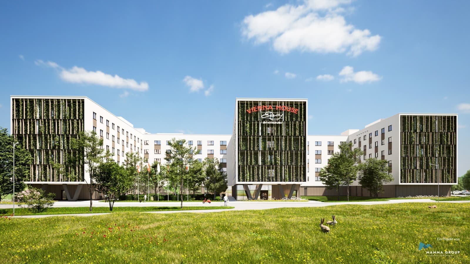 Le plus grand hôtel d'Europe construit selon une technique hybride bois a ouvert ses portes à Vienne-Schwechat (© BKK3 Architektur) Le plus grand hôtel d'Europe construit selon une technique hybride bois a ouvert ses portes à Vienne-Schwechat (© BKK3 Architektur)