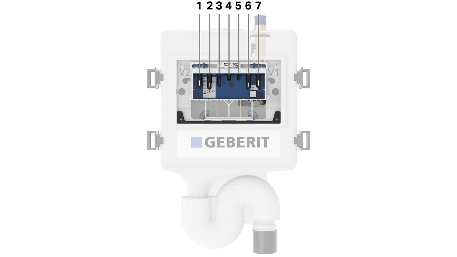 Rinçage forcé hygiénique Geberit HS50 (© Geberit) Rinçage forcé hygiénique Geberit HS50 (© Geberit)